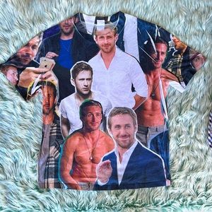 Vintage 2000’s Ryan Gosling Fan-wear Collage T-Shirt